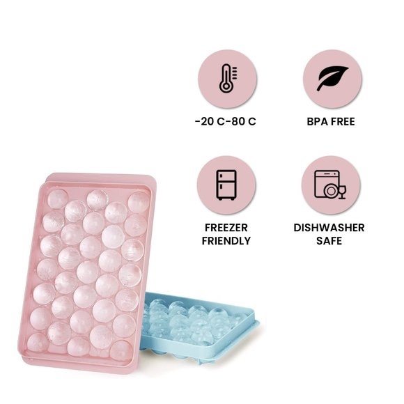 2-Pack: Ice Ball Maker Round Ice Cube Tray Mold - Picture 6 of 7